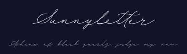 Sunnyletter by MJType — Script Handwritten Font — thumbnail 2