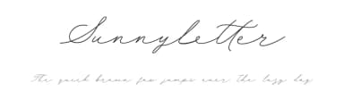 Sunnyletter by MJType — Script Handwritten Font — thumbnail 1