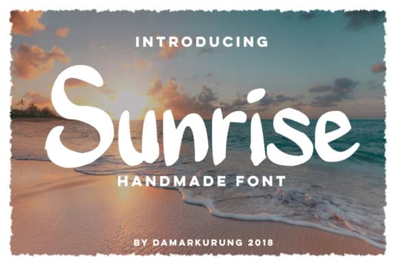 Sunrise Font by Damarletter by Damarletter — Script Handwritten Font