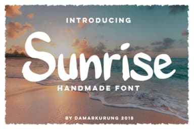 Sunrise Font by Damarletter by Damarletter — Script Handwritten Font — thumbnail 1