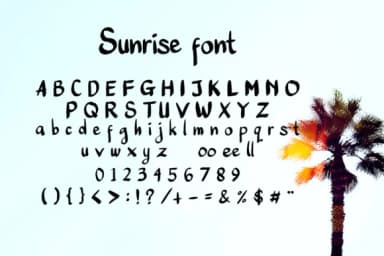 Sunrise Font by Damarletter by Damarletter — Script Handwritten Font — thumbnail 3