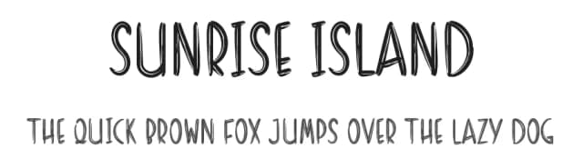 Sunrise Island by Reguler Studio — Script Handwritten Font