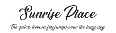 Sunrise Place by Billy Argel Fonts ® — Script Handwritten Font — thumbnail 1