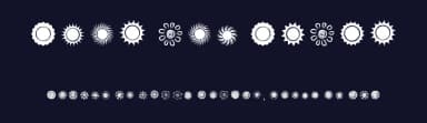 Suns and Stars by D3 — Dingbats Font — thumbnail 2