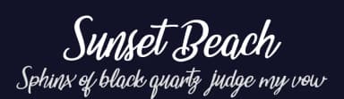 Sunset Beach by Billy Argel Fonts ® — Script Handwritten Font — thumbnail 2