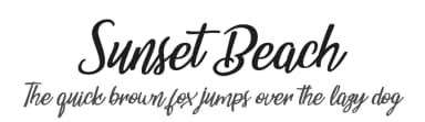 Sunset Beach by Billy Argel Fonts ® — Script Handwritten Font — thumbnail 1