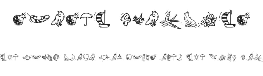 Sunset Dingbats by Octotype  | Thomas Boucherie — Dingbats Font