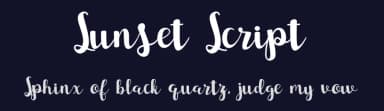 Sunset Script by ijem — Script Handwritten Font — thumbnail 2