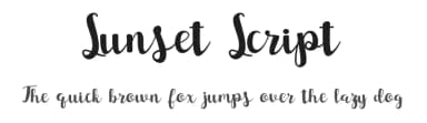 Sunset Script by ijem — Script Handwritten Font — thumbnail 1