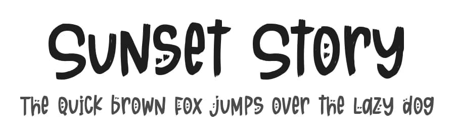 Sunset Story by DM Letter Studio - Dimas Prasetyo — Script Handwritten Font