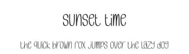 Sunset Time by Andi Moz — Script Handwritten Font — thumbnail 1