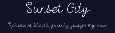 Sunset City by Dilbadil — Script Handwritten Font — thumbnail 2