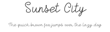 Sunset City by Dilbadil — Script Handwritten Font — thumbnail 1
