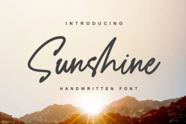 Sunshine Font by alphArt — Script Handwritten Font — thumbnail 1