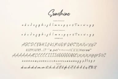 Sunshine Font by alphArt — Script Handwritten Font — thumbnail 8