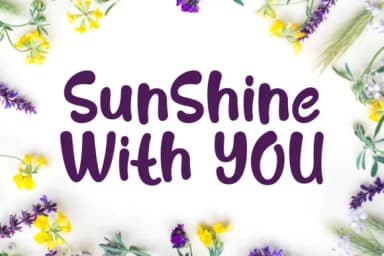 Sunshine with You Font by Keithzo (7NTypes) — Script Handwritten Font — thumbnail 1