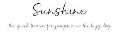 Sunshine by Graphix Line Studio — Script Handwritten Font — thumbnail 1