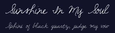 Sunshine In My Soul by Kimberly Geswein — Script Handwritten Font — thumbnail 2