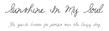 Sunshine In My Soul by Kimberly Geswein — Script Handwritten Font — thumbnail 1