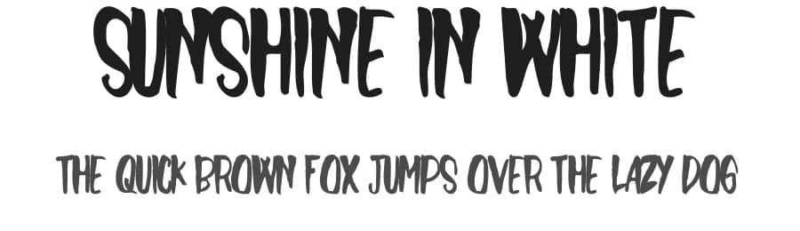 Sunshine In White by Feri Fauzi — Script Handwritten Font