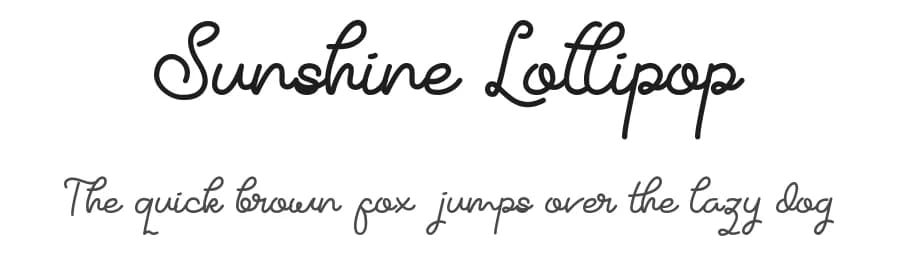 Sunshine Lollipop by Panrita Studio — Script Handwritten Font