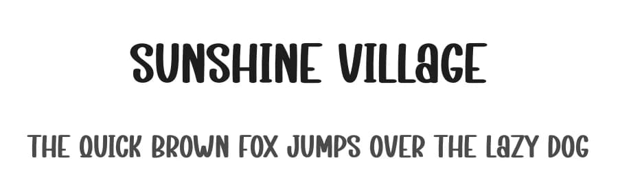 Sunshine Village by Scratchones — Script Handwritten Font