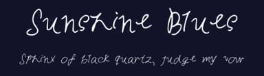 Sunshine Blues by destielkink — Script Handwritten Font — thumbnail 2
