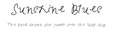 Sunshine Blues by destielkink — Script Handwritten Font — thumbnail 1