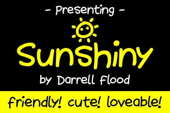 Sunshiny Font by Dadiomouse — Script Handwritten Font