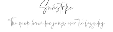 Sunstrike by Creatype Studio — Script Handwritten Font — thumbnail 1