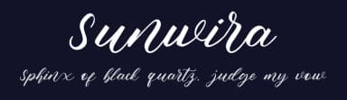 Sunwira by zamjump — Script Handwritten Font — thumbnail 2