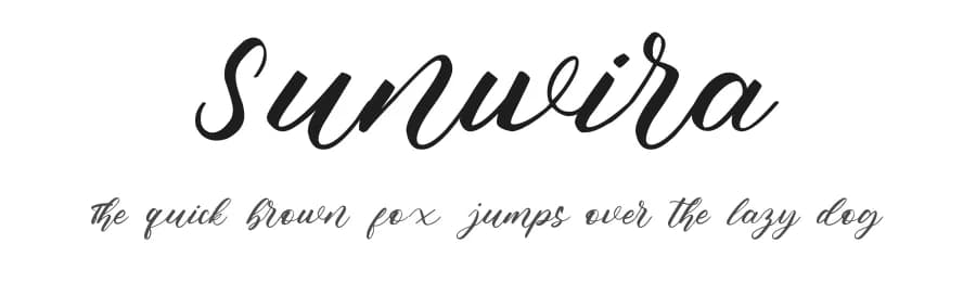 Sunwira by zamjump — Script Handwritten Font