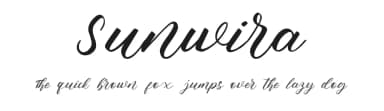 Sunwira by zamjump — Script Handwritten Font — thumbnail 1