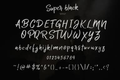 Super Black Font by Studio_Art — Script Handwritten Font — thumbnail 6