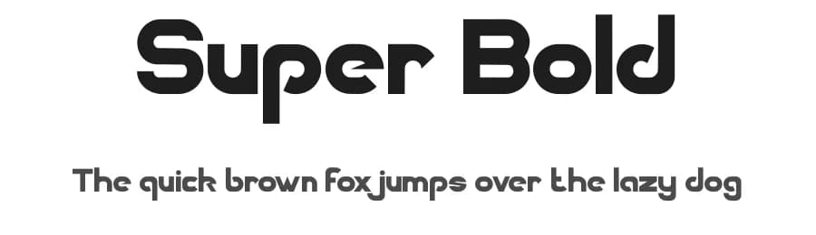 Super Bold by Indra Gunawan — Sans Serif Font