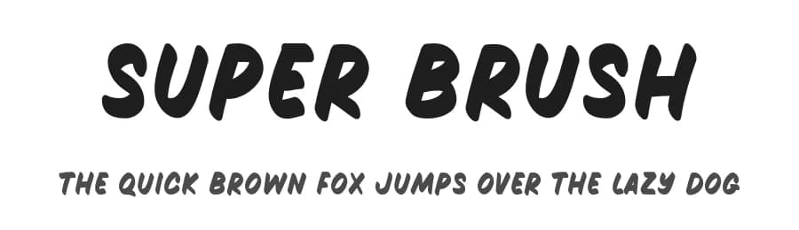 Super Brush by MJType — Script Handwritten Font
