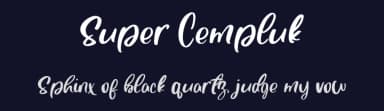 Super Cempluk by alphArtype — Script Handwritten Font — thumbnail 2