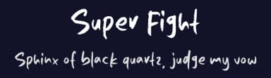 Super Fight by MJType — Script Handwritten Font — thumbnail 2