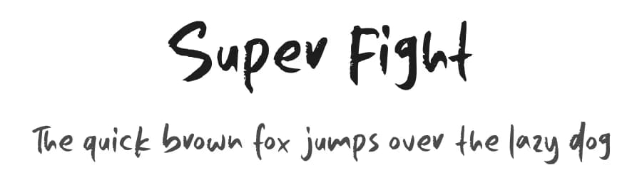 Super Fight by MJType — Script Handwritten Font