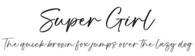 Super Girl by Ramli Setiadi — Script Handwritten Font — thumbnail 1