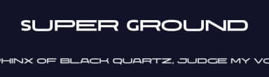 Super Ground by Genetypeco — Sans Serif Font — thumbnail 2