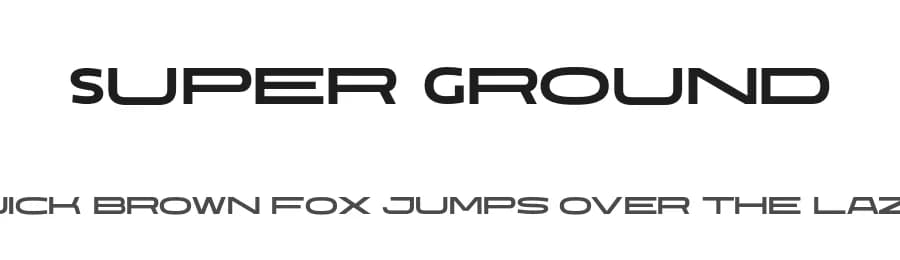 Super Ground by Genetypeco — Sans Serif Font — preview 1