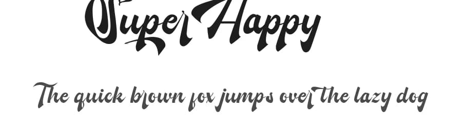 Super Happy by Noah Type — Script Handwritten Font