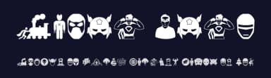 Super Hero by Woodcutter — Dingbats Font — thumbnail 2