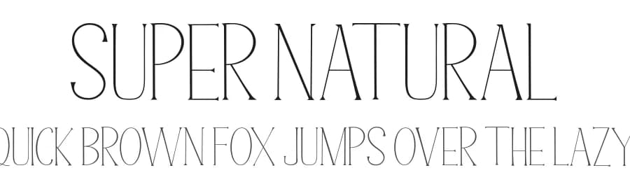 Super Natural by Cut Story — Serif Font