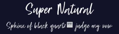 Super Natural by BLKBK Fonts — Script Handwritten Font — thumbnail 2