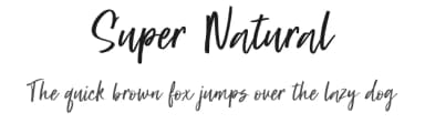 Super Natural by BLKBK Fonts — Script Handwritten Font — thumbnail 1