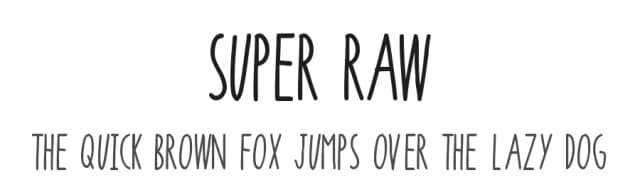 Super Raw by Jusebox — Script Handwritten Font