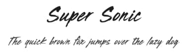 Super Sonic by BLKBK Fonts — Script Handwritten Font — thumbnail 1