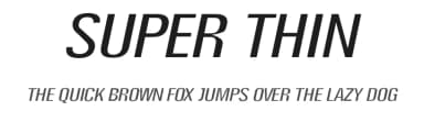 Super Thin by Joseph Dawson — Sans Serif Font — thumbnail 1